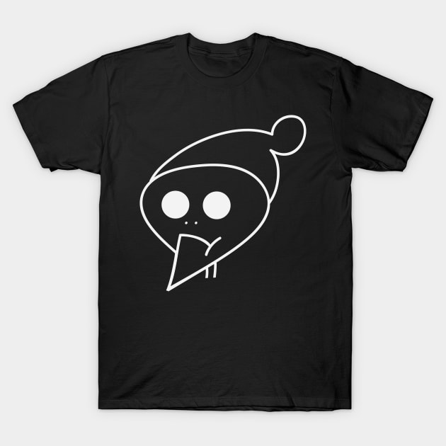 Comic Skull head with hat. No smile, just stoic and cool Birthday Gift Shirt T-Shirt by KAOZ